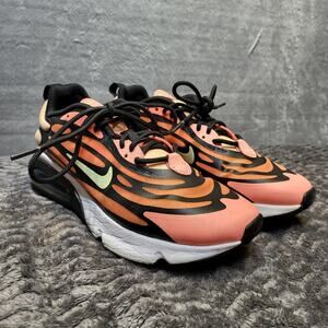 Nike Air Max 270 React Shoes Womens Size 8 Pink Black Mango CK6922-601 Sneakers